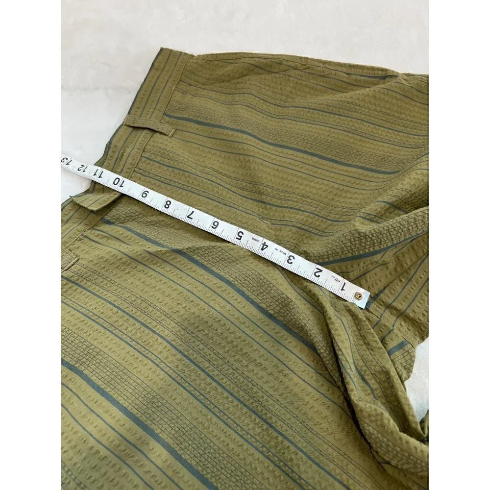 Patagonia Size Men's 30 Organic Cotton Shorts GREEN Stripe